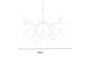 MOOSEE lampa wisząca sufitowa LED FLORA 50 czarna stal gałązki zakończone ledowymi źródłami światła przypominającymi listki MOOSEE lampa wisząca sufitowa LED FLORA 50 czarna stal gałązki zakończone ledowymi źródłami światła przypominającymi listki