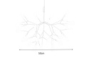 Moosee MOOSEE lampa wisząca sufitowa FLORA 50 LED złota stal szczotkowana inspirowana roślinnością Moosee MOOSEE lampa wisząca sufitowa FLORA 50 LED złota stal szczotkowana inspirowana roślinnością