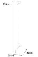 MOOSEE lampa wisząca GLOBE 25 złota połączenia metalu w kolorze mosiądzu i kulistego klosza wykonanego z mlecznego akrylu E27 MOOSEE lampa wisząca GLOBE 25 złota połączenia metalu w kolorze mosiądzu i kulistego klosza wykonanego z mlecznego akrylu E27
