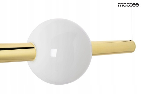 LAMPA WISZĄCA LIBRA 90 ON ZŁOTA stal nierdzewna w stonowanym złotym kolorze i szklanej błyszczącej kuli MOOSEE LAMPA WISZĄCA LIBRA 90 ON ZŁOTA stal nierdzewna w stonowanym złotym kolorze i szklanej błyszczącej kuli MOOSEE