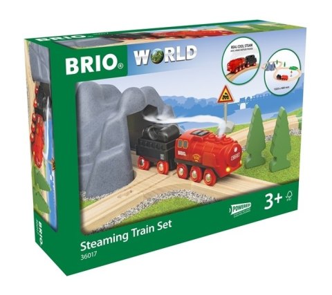 BRIO BRIO Word Zestaw z Kolejką na Parę na Baterie BRIO BRIO Word Zestaw z Kolejką na Parę na Baterie