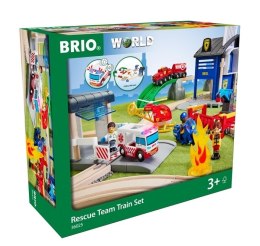 BRIO BRIO World Zestaw Kolejki Deluxe Straż Pożarna i Policja