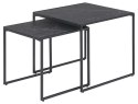 Intesi Zestaw stolików Oxford black 50x50 Intesi Zestaw stolików Oxford black 50x50