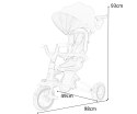 Qplay Rowerek Trójkołowy Nova Eva Red Czerwony 3w1 składany siedzisko 360 regulowane pasy aluminiow rama ogranicznik skrętu 10m+ Qplay Rowerek Trójkołowy Nova Eva Red Czerwony 3w1 składany siedzisko 360 regulowane pasy aluminiow rama ogranicznik skrętu 10m+