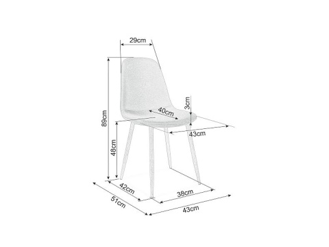 SIGNAL KRZESŁO FOX DĄB STELAŻ metal / SZARY TAP.49 SIGNAL KRZESŁO FOX DĄB STELAŻ metal / SZARY TAP.49