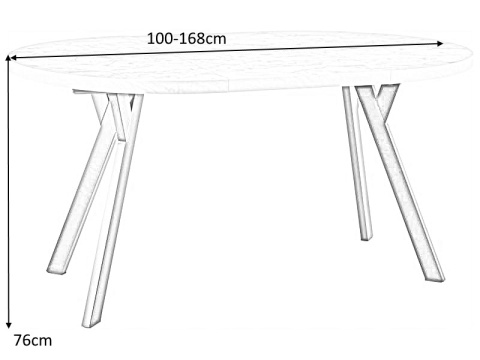 SIGNAL STÓŁ MEDAN OKRĄGŁY ROZKŁADANY PŁYTA LAMINOWANA DĄB ARTISAN / CZARNY STELAŻ METALOWY FI 100 (100-168) SIGNAL STÓŁ MEDAN OKRĄGŁY ROZKŁADANY PŁYTA LAMINOWANA DĄB ARTISAN / CZARNY STELAŻ METALOWY FI 100 (100-168)