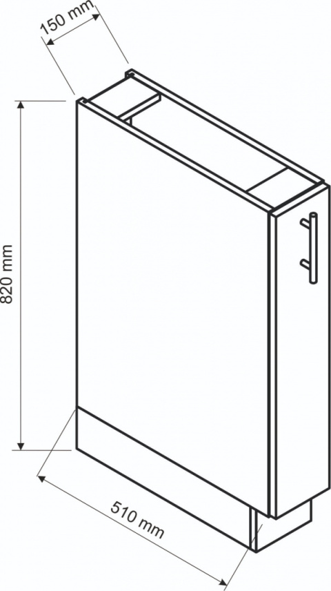 VERA DĄB WOTAN/PO D15CARGO + KOSZ VERA DĄB WOTAN/PO D15CARGO + KOSZ