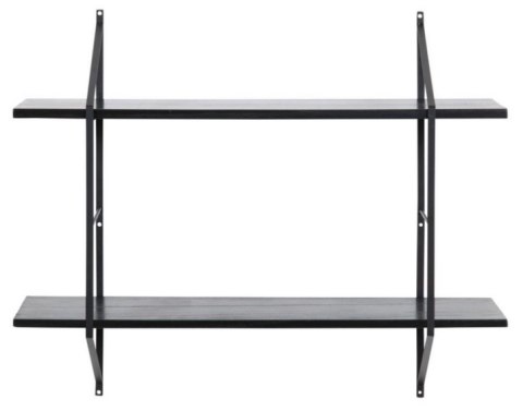 Actona ACTONA system półek półka BELFAST WALL czarny metal drewno paulowni olejowane Actona ACTONA system półek półka BELFAST WALL czarny metal drewno paulowni olejowane