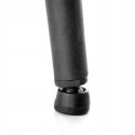 HOKER TAPICEROWANY KRZESŁO BAROWE H107 HALMAR velvet POPIELATY nogi stal malowana proszkowo CZARNE Z PODPÓRKĄ NA NOGI HOKER TAPICEROWANY KRZESŁO BAROWE H107 HALMAR velvet POPIELATY nogi stal malowana proszkowo CZARNE Z PODPÓRKĄ NA NOGI