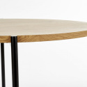 STÓŁ OKRĄGŁY fi 120 MORGAN Halmar MDF laminowany DĄB ZŁOTY / NOGI STAL malowana proszkowo CZARNY DO DOMU I DO LOKALU STÓŁ OKRĄGŁY fi 120 MORGAN Halmar MDF laminowany DĄB ZŁOTY / NOGI STAL malowana proszkowo CZARNY DO DOMU I DO LOKALU