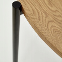 STÓŁ OKRĄGŁY fi 120 MORGAN Halmar MDF laminowany DĄB ZŁOTY / NOGI STAL malowana proszkowo CZARNY DO DOMU I DO LOKALU STÓŁ OKRĄGŁY fi 120 MORGAN Halmar MDF laminowany DĄB ZŁOTY / NOGI STAL malowana proszkowo CZARNY DO DOMU I DO LOKALU