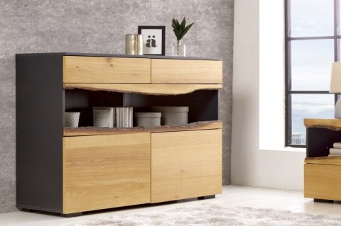 Invicta Interior INVICTA komoda WILD OAK 120 cm szary dąb - drewno naturalne, płyta MDF Invicta Interior INVICTA komoda WILD OAK 120 cm szary dąb - drewno naturalne, płyta MDF
