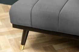 Invicta Interior INVICTA sofa rozkładana PETIT BEAUTE 180cm szary aksamit