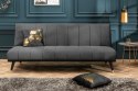 Invicta Interior INVICTA sofa rozkładana PETIT BEAUTE 180cm szary aksamit