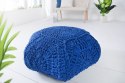 Invicta interior INVICTA pufa COSY IV niebieska - bawełna robiona ręcznie wypełnienie kulki styropianowe wykonane z EPS Invicta interior INVICTA pufa COSY IV niebieska - bawełna robiona ręcznie wypełnienie kulki styropianowe wykonane z EPS