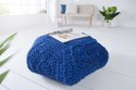 Invicta interior INVICTA pufa COSY IV niebieska - bawełna robiona ręcznie wypełnienie kulki styropianowe wykonane z EPS Invicta interior INVICTA pufa COSY IV niebieska - bawełna robiona ręcznie wypełnienie kulki styropianowe wykonane z EPS