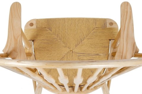King Home Fotel BOHO PAVO natural - drewno jesionowe, naturalne włókne King Home Fotel BOHO PAVO natural - drewno jesionowe, naturalne włókne