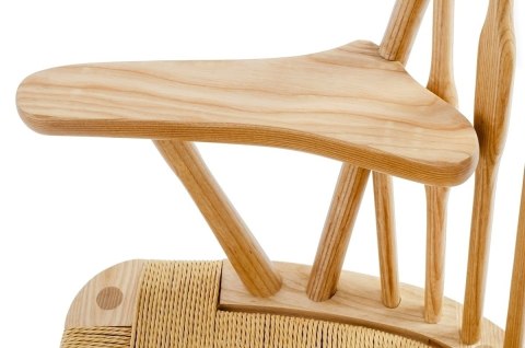 King Home Fotel BOHO PAVO natural - drewno jesionowe, naturalne włókne King Home Fotel BOHO PAVO natural - drewno jesionowe, naturalne włókne