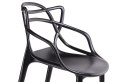 King Home Hoker Krzesło barowe HILO PREMIUM 65 cm czarne tworzywo PP lekki wygodny i wytrzymały