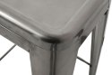 King Home Hoker Krzesło barowe TOWER 76 (Paris) metal lakierowany można sztaplować do kuchni baru pubu