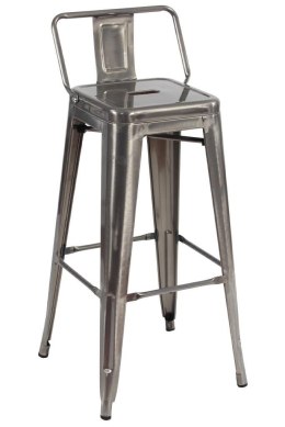 King Home Hoker Krzesło barowe TOWER BACK 66 (Paris) metal do domu i do lokalu