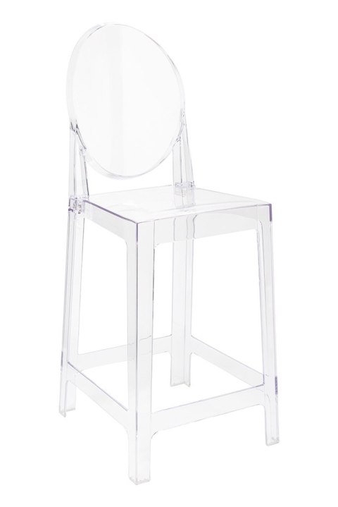King Home Hoker Krzesło barowe VICTORIA 65 cm transparentne tworzywo szt. lekkie i wytrzymałe jednocześnie wygodne sztaplowanie King Home Hoker Krzesło barowe VICTORIA 65 cm transparentne tworzywo szt. lekkie i wytrzymałe jednocześnie wygodne sztaplowanie