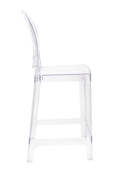 King Home Hoker Krzesło barowe VICTORIA 65 cm transparentne tworzywo szt. lekkie i wytrzymałe jednocześnie wygodne sztaplowanie King Home Hoker Krzesło barowe VICTORIA 65 cm transparentne tworzywo szt. lekkie i wytrzymałe jednocześnie wygodne sztaplowanie