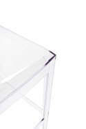 HOKER KRZESŁO BAROWE VICTORIA 75 cm King Home TRANSPARENTNE TWORZYWO Z PODNÓŻKIEM DO JADALNI SALONU KUCHNI LOKALU HOKER KRZESŁO BAROWE VICTORIA 75 cm King Home TRANSPARENTNE TWORZYWO Z PODNÓŻKIEM DO JADALNI SALONU KUCHNI LOKALU