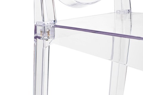 HOKER KRZESŁO BAROWE VICTORIA 75 cm King Home TRANSPARENTNE TWORZYWO Z PODNÓŻKIEM DO JADALNI SALONU KUCHNI LOKALU HOKER KRZESŁO BAROWE VICTORIA 75 cm King Home TRANSPARENTNE TWORZYWO Z PODNÓŻKIEM DO JADALNI SALONU KUCHNI LOKALU