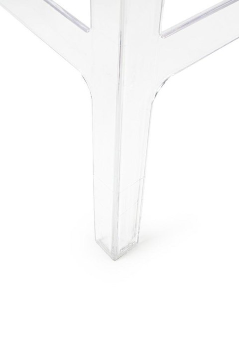 HOKER KRZESŁO BAROWE VICTORIA 75 cm King Home TRANSPARENTNE TWORZYWO Z PODNÓŻKIEM DO JADALNI SALONU KUCHNI LOKALU HOKER KRZESŁO BAROWE VICTORIA 75 cm King Home TRANSPARENTNE TWORZYWO Z PODNÓŻKIEM DO JADALNI SALONU KUCHNI LOKALU
