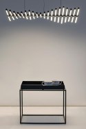 King Home Lampa wisząca PIANO 20 czarna - LED, aluminium przypomina klawisze pianina można regulować