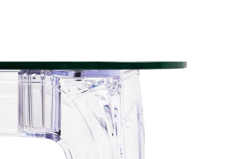 King Home Stół KING 160 prostokątny transparentny - nogi poliwęglan tworzywo lekkie i wytrzymałe blat szkło hartowane 160x100 King Home Stół KING 160 prostokątny transparentny - nogi poliwęglan tworzywo lekkie i wytrzymałe blat szkło hartowane 160x100
