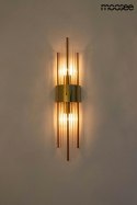 LAMPA ŚCIENNA KINKIET AMANDA stal ZŁOTA klosze - rurki TRANSPARENTNE E14 Moosee MOOSEE LAMPA ŚCIENNA KINKIET AMANDA stal ZŁOTA klosze - rurki TRANSPARENTNE E14 Moosee MOOSEE