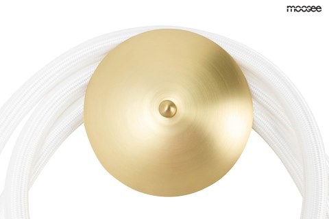 Moosee MOOSEE Kinkiet lampa ścienna LED SERPIENTE złota metal elastyczny wąż biały Moosee MOOSEE Kinkiet lampa ścienna LED SERPIENTE złota metal elastyczny wąż biały