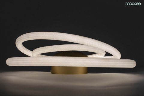 Moosee MOOSEE Kinkiet lampa ścienna LED SERPIENTE złota metal elastyczny wąż biały Moosee MOOSEE Kinkiet lampa ścienna LED SERPIENTE złota metal elastyczny wąż biały