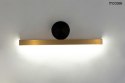 Moosee MOOSEE Kinkiet lampa ścienna LED WAND 45 złota stal nierdzewna osłona akryl montatura czarna Moosee MOOSEE Kinkiet lampa ścienna LED WAND 45 złota stal nierdzewna osłona akryl montatura czarna