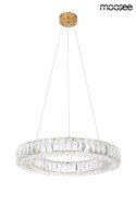 Moosee MOOSEE lampa wisząca LED ALLISIA 60 złota metal szkło kryształowe transparentny Moosee MOOSEE lampa wisząca LED ALLISIA 60 złota metal szkło kryształowe transparentny