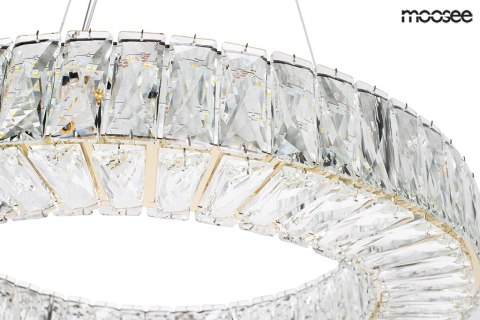 Moosee MOOSEE lampa wisząca LED ALLISIA 60 złota metal szkło kryształowe transparentny Moosee MOOSEE lampa wisząca LED ALLISIA 60 złota metal szkło kryształowe transparentny