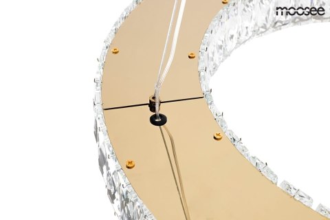 Moosee MOOSEE lampa wisząca LED ALLISIA 60 złota metal szkło kryształowe transparentny Moosee MOOSEE lampa wisząca LED ALLISIA 60 złota metal szkło kryształowe transparentny