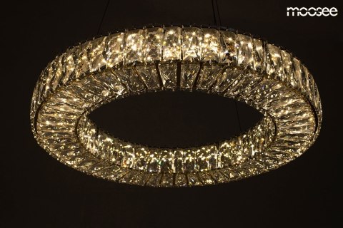 Moosee MOOSEE lampa wisząca LED ALLISIA 60 złota metal szkło kryształowe transparentny Moosee MOOSEE lampa wisząca LED ALLISIA 60 złota metal szkło kryształowe transparentny