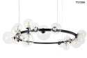 LAMPA wisząca ALURE 120 Moosee MOOSEE CZARNA obręcz klosze PRZEZROCZYSTE 15xG9 LAMPA wisząca ALURE 120 Moosee MOOSEE CZARNA obręcz klosze PRZEZROCZYSTE 15xG9
