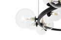 LAMPA wisząca ALURE 120 Moosee MOOSEE CZARNA obręcz klosze PRZEZROCZYSTE 15xG9 LAMPA wisząca ALURE 120 Moosee MOOSEE CZARNA obręcz klosze PRZEZROCZYSTE 15xG9