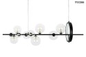LAMPA WISZĄCA ALURE LINE 120 LED + 10xG9 Moosee MOOSEE CZARNA METAL KLOSZE PRZEZROCZYSTE LAMPA WISZĄCA ALURE LINE 120 LED + 10xG9 Moosee MOOSEE CZARNA METAL KLOSZE PRZEZROCZYSTE