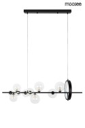 LAMPA WISZĄCA ALURE LINE 120 LED + 10xG9 Moosee MOOSEE CZARNA METAL KLOSZE PRZEZROCZYSTE LAMPA WISZĄCA ALURE LINE 120 LED + 10xG9 Moosee MOOSEE CZARNA METAL KLOSZE PRZEZROCZYSTE