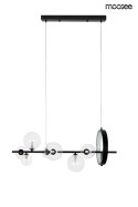 LAMPA wisząca ALURE LINE 90 Moosee MOOSEE CZARNA metalowa klosze PRZEZROCZYSTE 7xG9 + LED LAMPA wisząca ALURE LINE 90 Moosee MOOSEE CZARNA metalowa klosze PRZEZROCZYSTE 7xG9 + LED