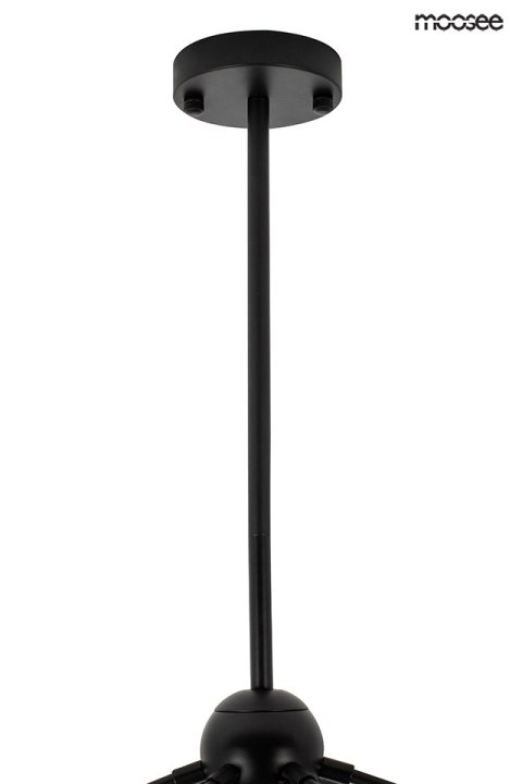 Moosee MOOSEE lampa wisząca ASTRIFERO 21 czarna mat metalowa okrągłe klosze szkło dymione 21xE27 Moosee MOOSEE lampa wisząca ASTRIFERO 21 czarna mat metalowa okrągłe klosze szkło dymione 21xE27