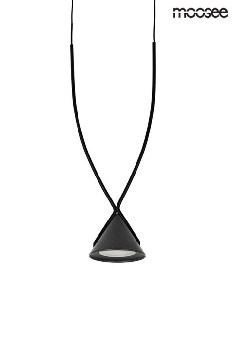 Moosee MOOSEE lampa wisząca sufitowa LED ATLAS 3 czarna aluminium metal podłużna podsufitka Moosee MOOSEE lampa wisząca sufitowa LED ATLAS 3 czarna aluminium metal podłużna podsufitka