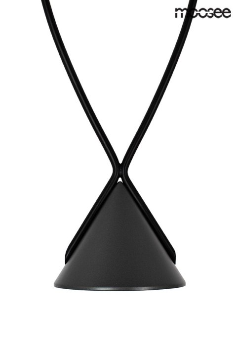 Moosee MOOSEE lampa wisząca sufitowa LED ATLAS 3 czarna aluminium metal podłużna podsufitka Moosee MOOSEE lampa wisząca sufitowa LED ATLAS 3 czarna aluminium metal podłużna podsufitka