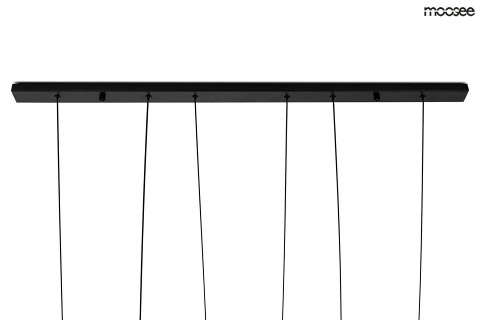 Moosee MOOSEE lampa wisząca sufitowa LED ATLAS 3 czarna aluminium metal podłużna podsufitka Moosee MOOSEE lampa wisząca sufitowa LED ATLAS 3 czarna aluminium metal podłużna podsufitka