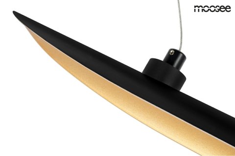 LAMPA WISZĄCA CONTEO CZARNA formowane ALUMINIUM wewnętrzna strona klosza ZŁOTA 2xE27 Moosee MOOSEE LAMPA WISZĄCA CONTEO CZARNA formowane ALUMINIUM wewnętrzna strona klosza ZŁOTA 2xE27 Moosee MOOSEE